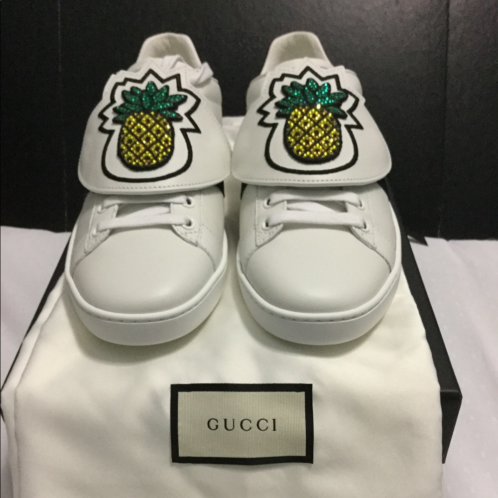 Gucci Ace Pineapple Patch Sneakers